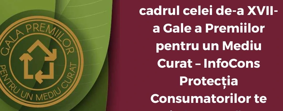 Fii Un Exemplu - Proiectul Arieș EcoLab - Asociația The Da Vinci System , premiat în cadrul celei de-a XVII-a Gale a Premiilor pentru un Mediu Curat – InfoCons Protecția Consumatorilor te informează !