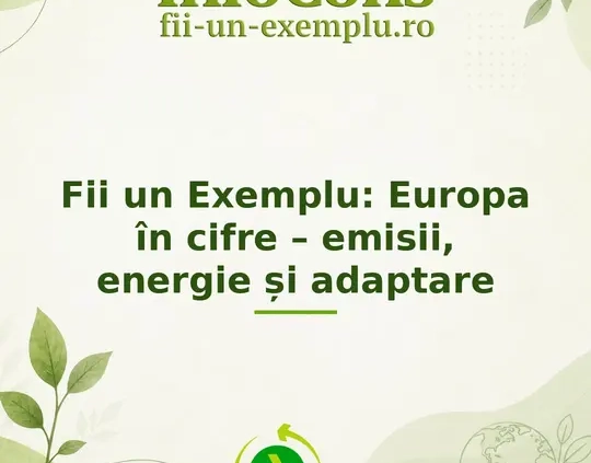 Fii un Exemplu : Europa în cifre – emisii, energie și adaptare