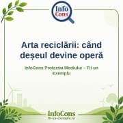 Arta reciclării : când deșeul devine operă – InfoCons Protecția Mediului – Fii un Exemplu – Adriana Calcan