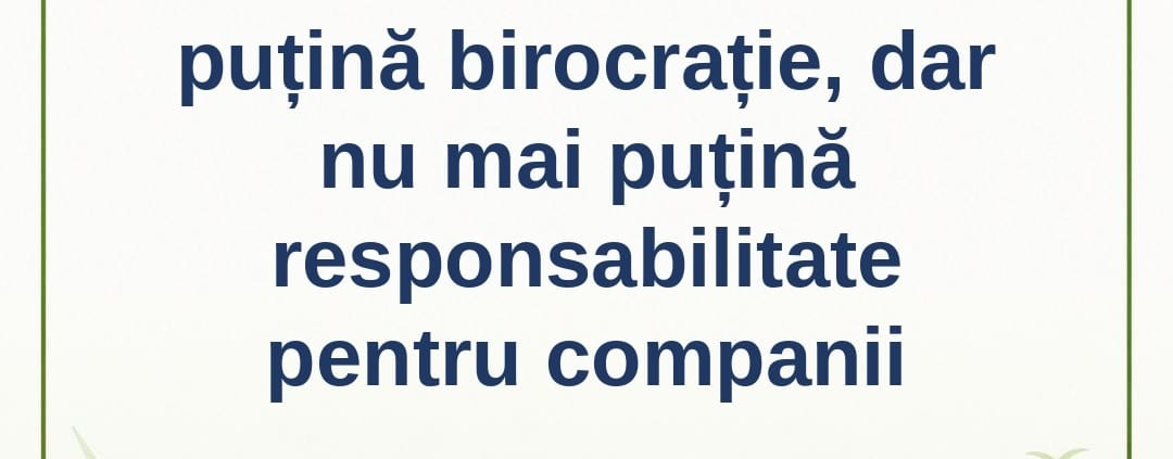 CSRD în 2026 : mai puțină birocrație, dar nu mai puțină responsabilitate pentru companii – InfoCons Protecția Mediului – Fii un Exemplu – Adriana Calcan
