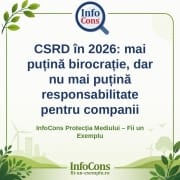 CSRD în 2026 : mai puțină birocrație, dar nu mai puțină responsabilitate pentru companii – InfoCons Protecția Mediului – Fii un Exemplu – Adriana Calcan