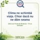 Clima ne schimbă viața . Chiar dacă nu ne dăm seama – InfoCons Protecția Mediului – Fii un Exemplu – Adriana Calcan