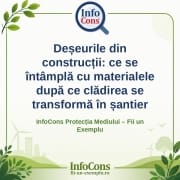 Deșeurile din construcții : ce se întâmplă cu materialele după ce clădirea se transformă în șantier – InfoCons Protecția Mediului – Fii un Exemplu – Adriana Calcan